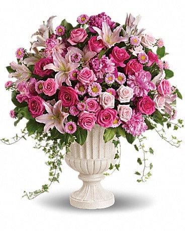 Passionate Pink Garden Arrangement Flower Arrangement
