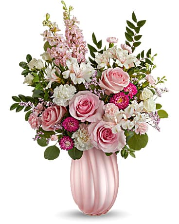 Teleflora's Swirling Pink Bouquet Bouquet