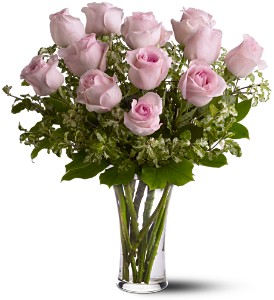 A Dozen Pink Roses in Kentwood LA, Glenda's Flowers & Gifts, LLC
