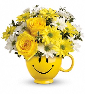 Teleflora's Be Happy Bouquet with Roses in Kentwood LA, Glenda's Flowers & Gifts, LLC