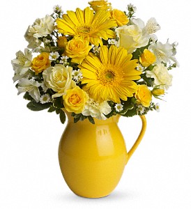 Teleflora's Sunny Day Pitcher of Cheer in Kentwood LA, Glenda's Flowers & Gifts, LLC
