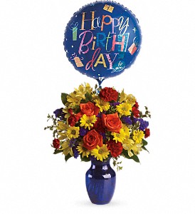 Fly Away Birthday Bouquet in Kentwood LA, Glenda's Flowers & Gifts, LLC