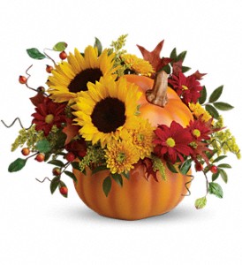Teleflora's Pretty Pumpkin Bouquet in Kentwood LA, Glenda's Flowers & Gifts, LLC
