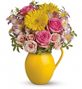 Teleflora's Sunny Day Pitcher Of Charm in Kentwood LA, Glenda's Flowers & Gifts, LLC