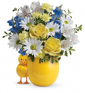 Teleflora's Sweet Peep Bouquet - Baby Blue in Kentwood LA, Glenda's Flowers & Gifts, LLC