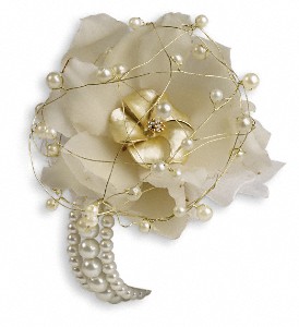 Shimmering Pearls Corsage in Kentwood LA, Glenda's Flowers & Gifts, LLC