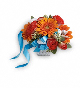 Sunset Magic Corsage in Kentwood LA, Glenda's Flowers & Gifts, LLC
