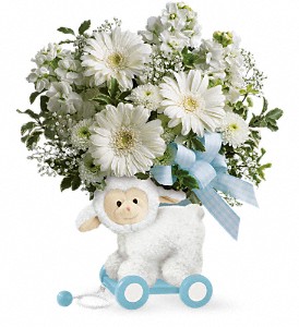 Teleflora's Sweet Little Lamb - Baby Blue in Kentwood LA, Glenda's Flowers & Gifts, LLC