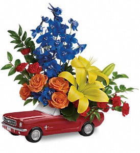 Living The Dream '65 Ford Mustang by Teleflora in Kentwood LA, Glenda's Flowers & Gifts, LLC