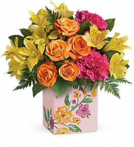 Teleflora's Painted Blossoms Bouquet in Kentwood LA, Glenda's Flowers & Gifts, LLC