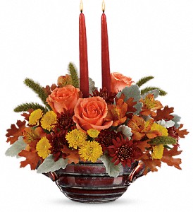 Teleflora's Celebrate Fall Centerpiece in Kentwood LA, Glenda's Flowers & Gifts, LLC
