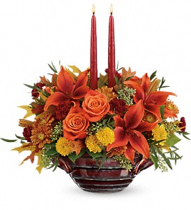 Teleflora's Rich And Wondrous Centerpiece in Kentwood LA, Glenda's Flowers & Gifts, LLC
